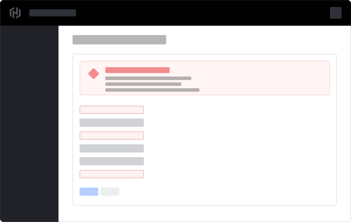 Example of server side form validation